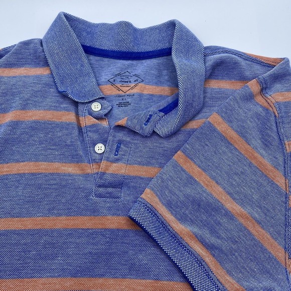 St. John’s Bay Polo Shirt Coral Blue Orange Mens XLarge Legacy Short‎ Sleeve - Picture 1 of 6